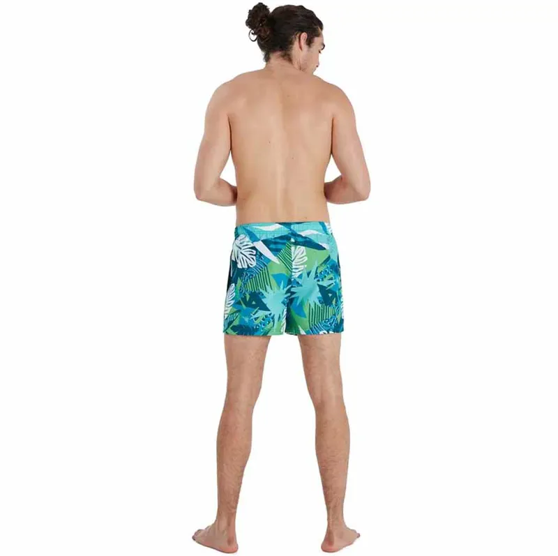 Speedo Men's Printed Leisure 14 inch Watershort Green/Blue-5